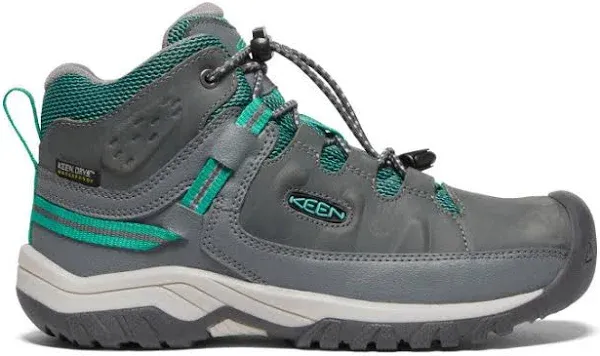 Keen Kids Little Targhee Mid Waterproof Steel Grey/Porcelain 11