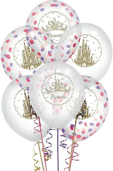 Disney Princess Confetti Latex Balloons