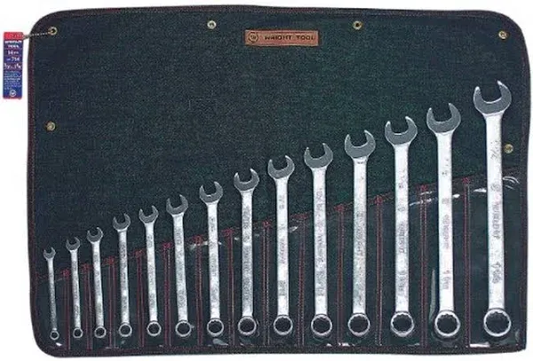 Wright Tool 714 14 Piece 12 Point Combination Wrench Set 3/8-Inch - 1-1/4-Inch