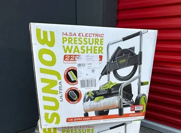 Sun Joe SPX4003-ULT 14.5A Electric Pressure Washer 2200PSI Max 1.6GPM Max New