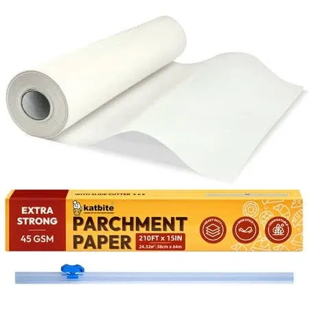 Parchment Paper Roll for Baking, 15 Inch X 210Ft, 260 Sq.