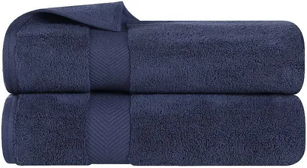 SUPERIOR Zero Twist 100% Cotton Towel Set - 2-Piece Set, Extra Soft Bath Towels,