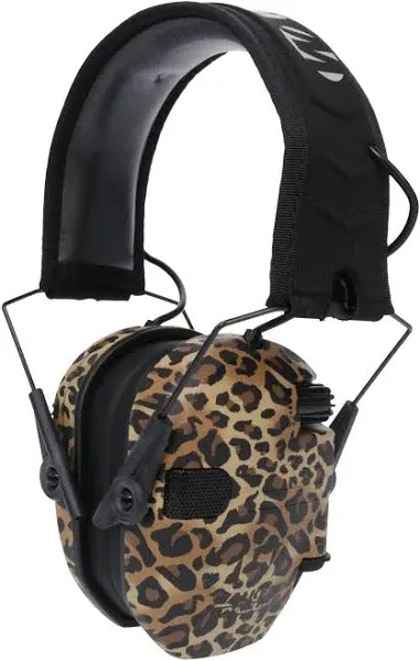 Walker's Razor Slim Electronic Muff - Leopard Print