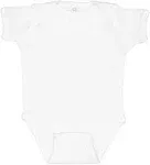 Rabbit Skins 4400 - Infant Baby Rib Bodysuit - White NB