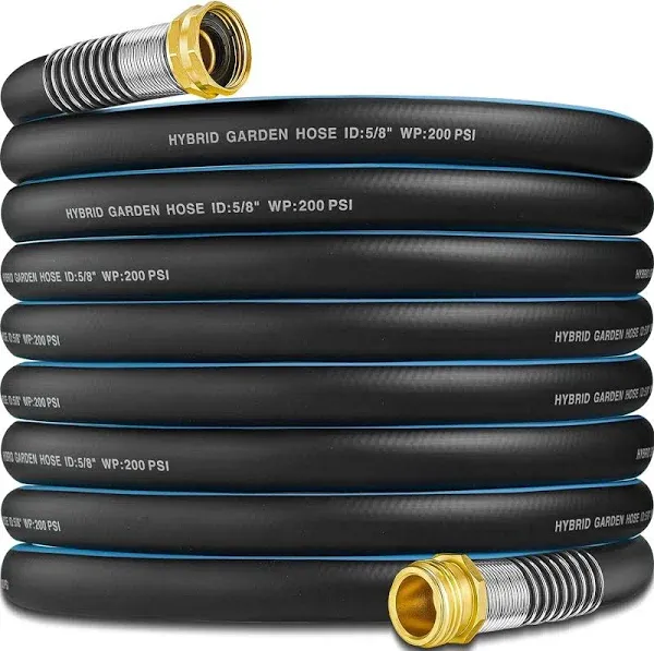 Hybrid Garden Hose 5 8 IN. x 50 FT New Leak Proof Technology Garden Water Hoses