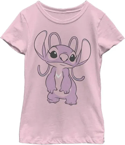 Lilo & Stitch Girl's Angel Large Portrait T-Shirt