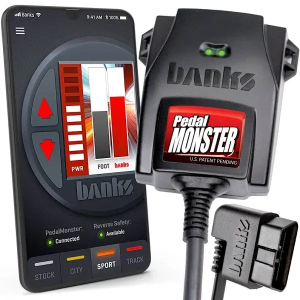 PedalMonster Throttle Controller for Ram and Ford Trucks [64310-C, 64311-C, 64312-C, 64313-C] - PedalMonster Upgrade Kit, for existing iDash install - Banks Power