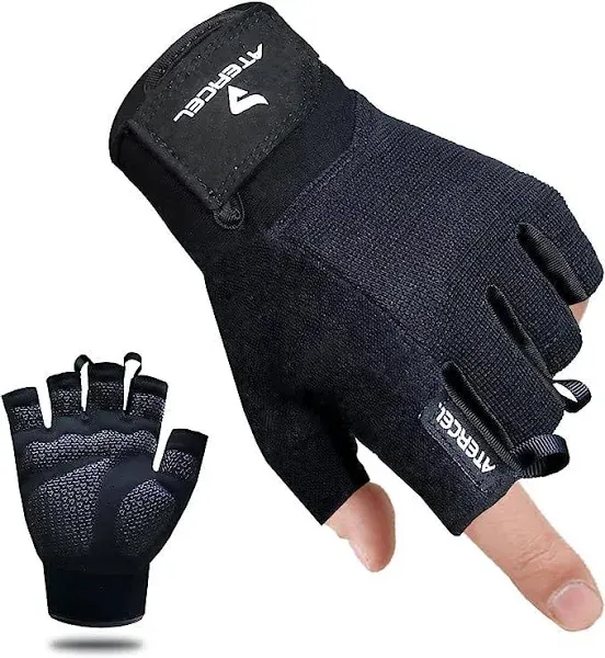 Atercel Workout Gloves for Men and Women, Exercise Gloves for Weight Lifting, Cycling, Gym, Training, Breathable and Snug Fit