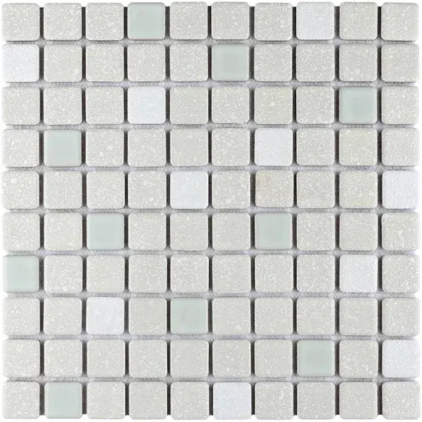 Merola Tile Crystalline Square 12" x 12" Porcelain Floor and Wall Tile