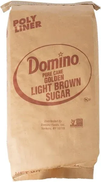 Domino Light Brown Sugar 50lb. Bag