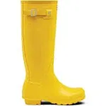 Hunter Women Original Tall Matte Rain Boots - Yellow - 7M