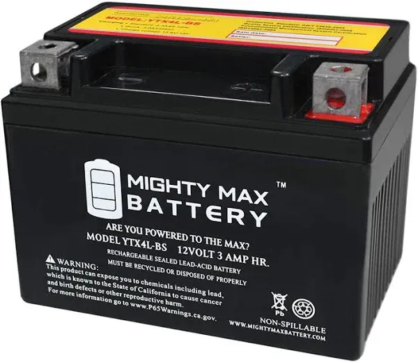 Mighty Max Battery YTX4L-bs