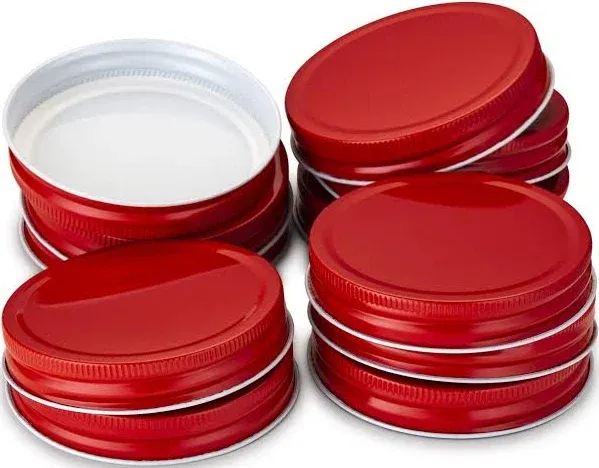 Kook Wide Mouth Mason Jar Lids (Set of 12)