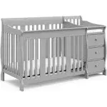 Storkcraft Portofino 4-in-1 Convertible Crib and Changer - Pebble Gray