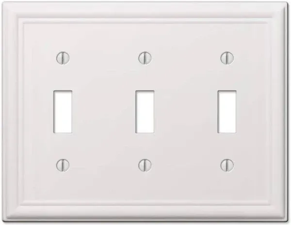 White Chelsea Switch Plate Cover Wallplate