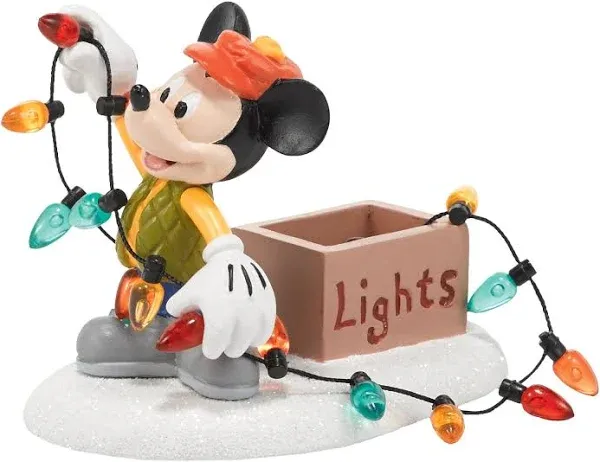 Department 56 Mickey Lights Up Christmas Tabletop Piece