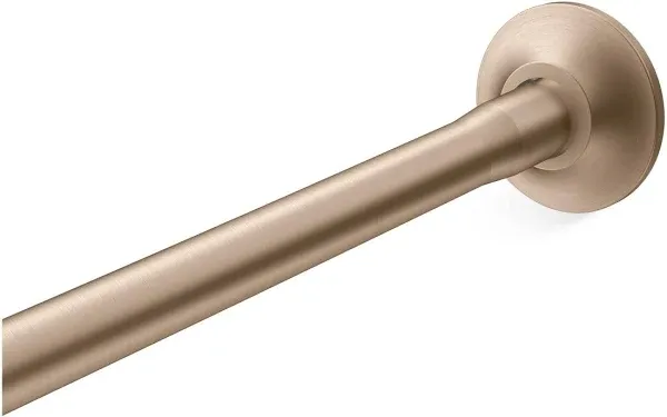 Kohler K-9350-2MB Vibrant Brushed Moderne Brass Expanse Curved Shower Rod - Transitional Design