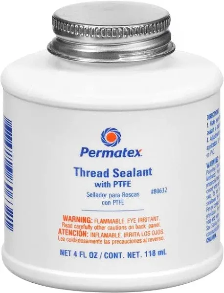 Permatex 80632 Thread Sealant with PTFE 4 oz