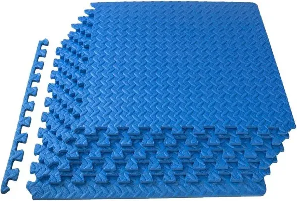 Exercise Puzzle Mat 1/2" Blue