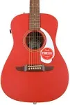 Fender Malibu Player Acoustic Guitar-Fiesta Red