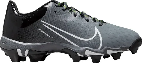 Nike Kids' Hyperdiamond 4 Keystone Softball Cleats, Size 6, Grey/Black