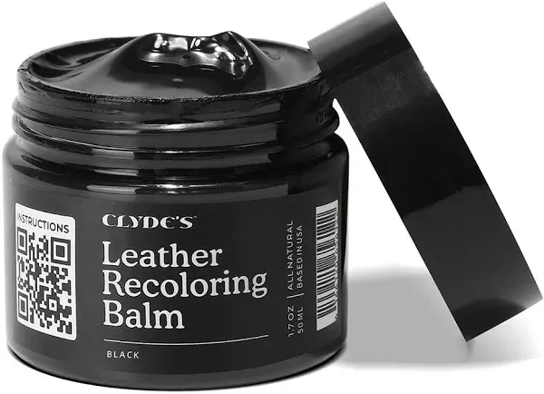 Clyde's™ Leather Recoloring Balm | Non Toxic Leather Color Restorer for Furniture, Car Seat, Tack | 21 Colors of Restoration Leather Dye (50ML, Dark Mustard)