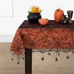  Home Fashions Crawling Spider Halloween 60 in x 84 in Tablecloth (1)