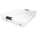 Homz 56 Underbed Clear Plastic Latching Storage Container