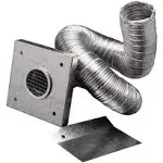 Simpson Dura Vent 2&#034; X 10&#039; Outside Air Kit Aluminum Flex Pipe Kit for Pellet Sto