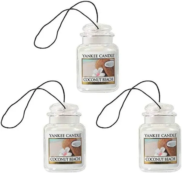 Yankee Candles 3 Pack Coconut Beach Car Jar Ultimate