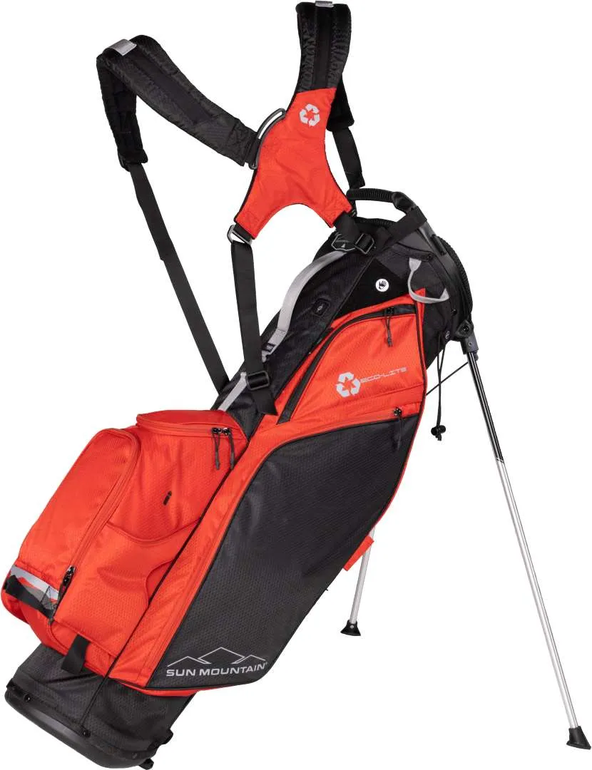 Sun Mountain 2023 Eco-Lite Stand Bag Black/Ember/Cadet