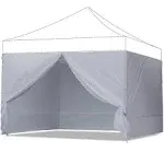 ABCCANOPY Side Wall 10x10 Gray 4 Walls Only Not Including Frame and Top