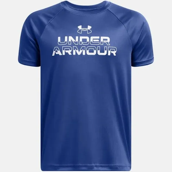 Under Armour Boys' Tech Split Wordmark Short Sleeve T-Shirt