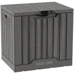 EAST OAK Outdoor Storage Box 31 Gallon IM03GY2 - Deep Grey