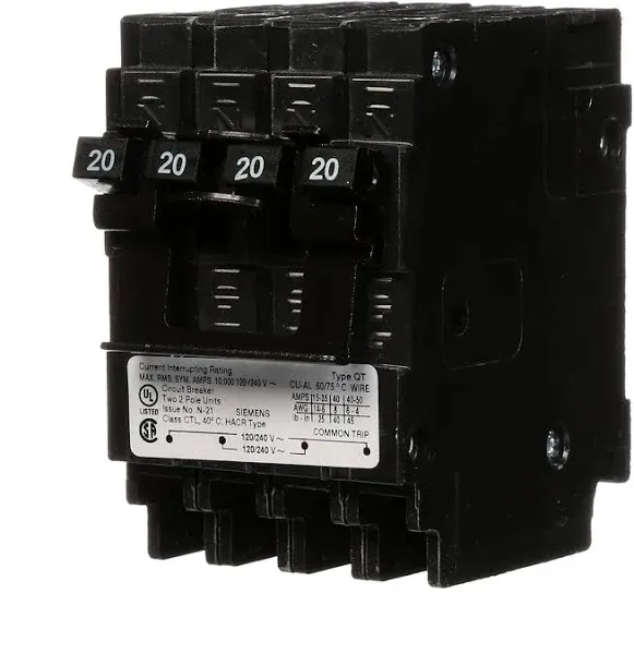 Siemens Q22020CT2 Circuit Breaker