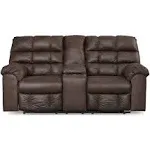 Ashley Derwin Reclining Loveseat with Console