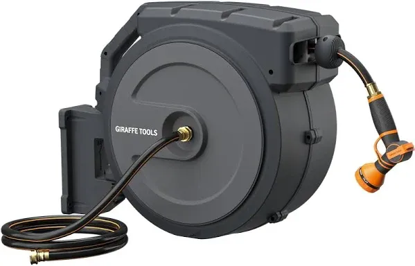 Giraffe Tools Retractable Garden Hose Reel