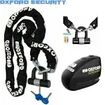 Oxford Screamer7 Alarm Disc Lock Black LK289 For Motorcycle Motorbike Secutiry