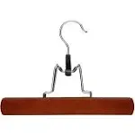 Cherry Wood Skirt and Pant Clamp Hangers 16-Pack