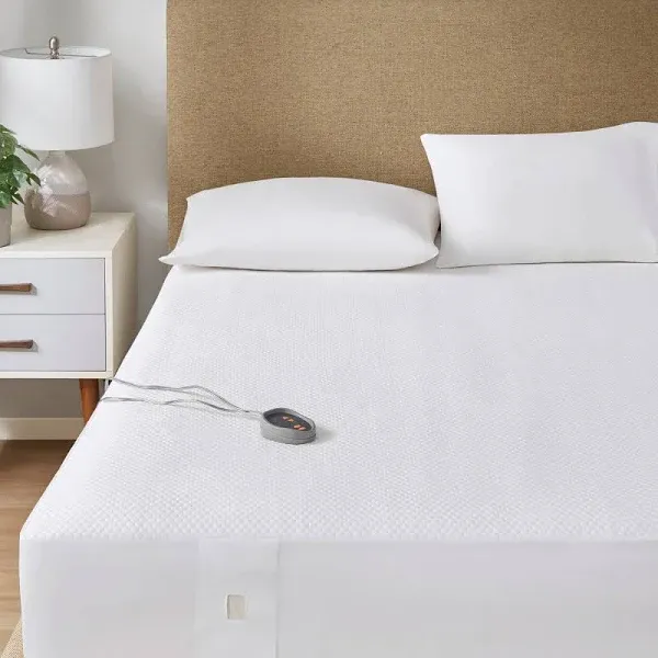 Beautyrest - Cool Touch Heated Mattress Pad - Full - White