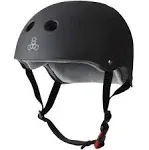 Triple Eight The Certified Sweatsaver Helmet Black Rubber / L/XL