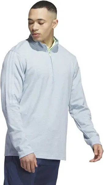 Adidas Men's 3-Stripes Quarter-Zip Golf Pullover