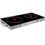 MegaChef Ceramic Infrared Double Electical Cooktop