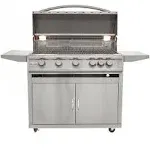 Blaze LTE 40-Inch 5-Burner Built-in Propane Gas Grill with Rear Infrared Burner