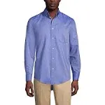 Lands' End School Uniform Men's Tall Long Sleeve Solid Oxford Dress Shirt