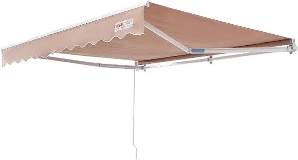 VEVOR Manual Retractable Awning Outdoor Patio Awning Retractable Sun Shade