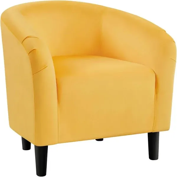 Topeakmart U-Shaped Velvet Club Chair