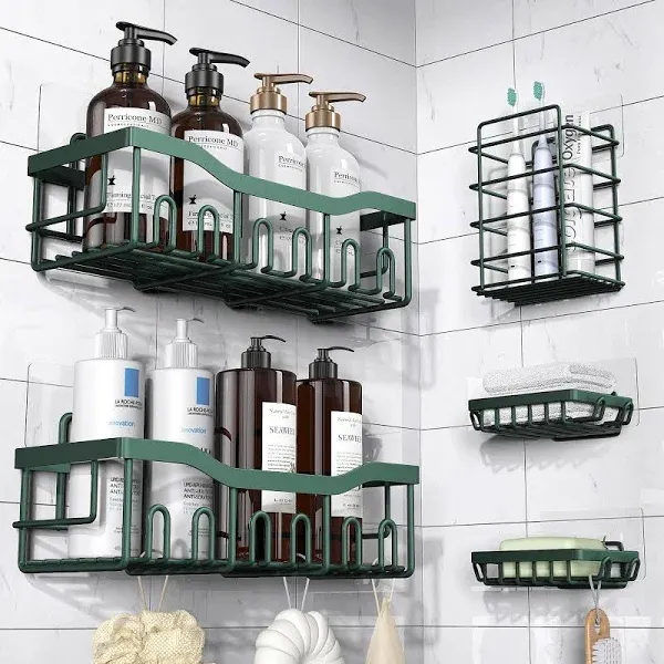 Rebrilliant Adhesive Shower Caddy 5 Pack