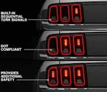 Raxiom 49169 - 05-09 Ford Mustang Gen5 Tail Lights- Black Housing (Smoked Lens)