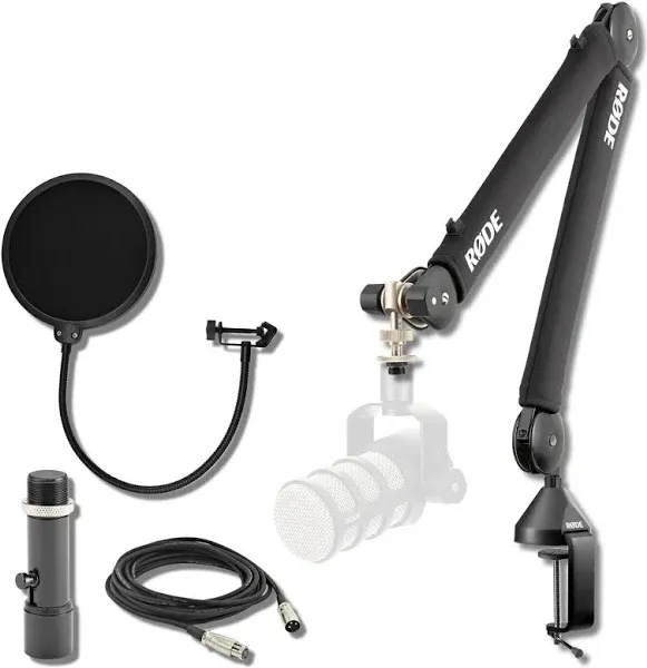 Rode PSA1+ Desk-mounted Broadcast Microphone Boom Arm - Black